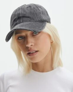 Oversized Baggy Tee 28 Oversized Baggy Tee -Outlet Glassons Store distressed embroided cap charcoal front ha107864cot