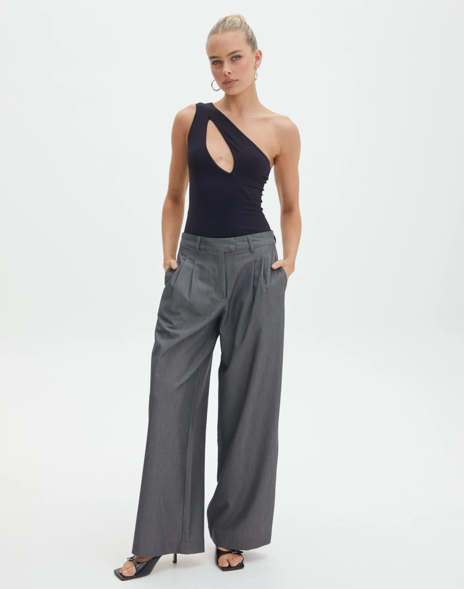 Supersoft One Shoulder Cut Out Bodysuit 4 Supersoft One Shoulder Cut Out Bodysuit - Image 2