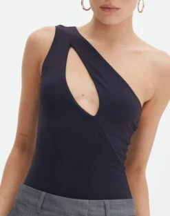 Supersoft One Shoulder Cut Out Bodysuit 26 Supersoft One Shoulder Cut Out Bodysuit -Outlet Glassons Store dua one shoulder cut out bodysuit black imageback tb88291pch