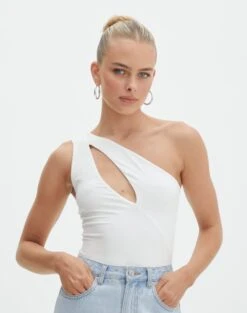 Zip Cargo Mini Skirt -Outlet Glassons Store dua one shoulder cut out bodysuit white front tb88291pch 2