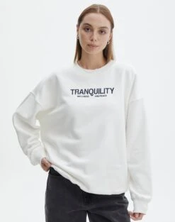 Embroidered Crew Neck Jumper