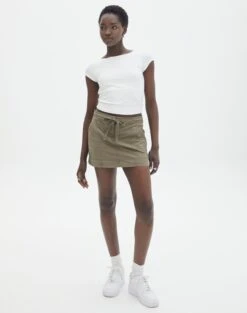 Low Rise Maxi Slip Skirt -Outlet Glassons Store emma cargo mini skirt lt khaki front ss123451cot 1