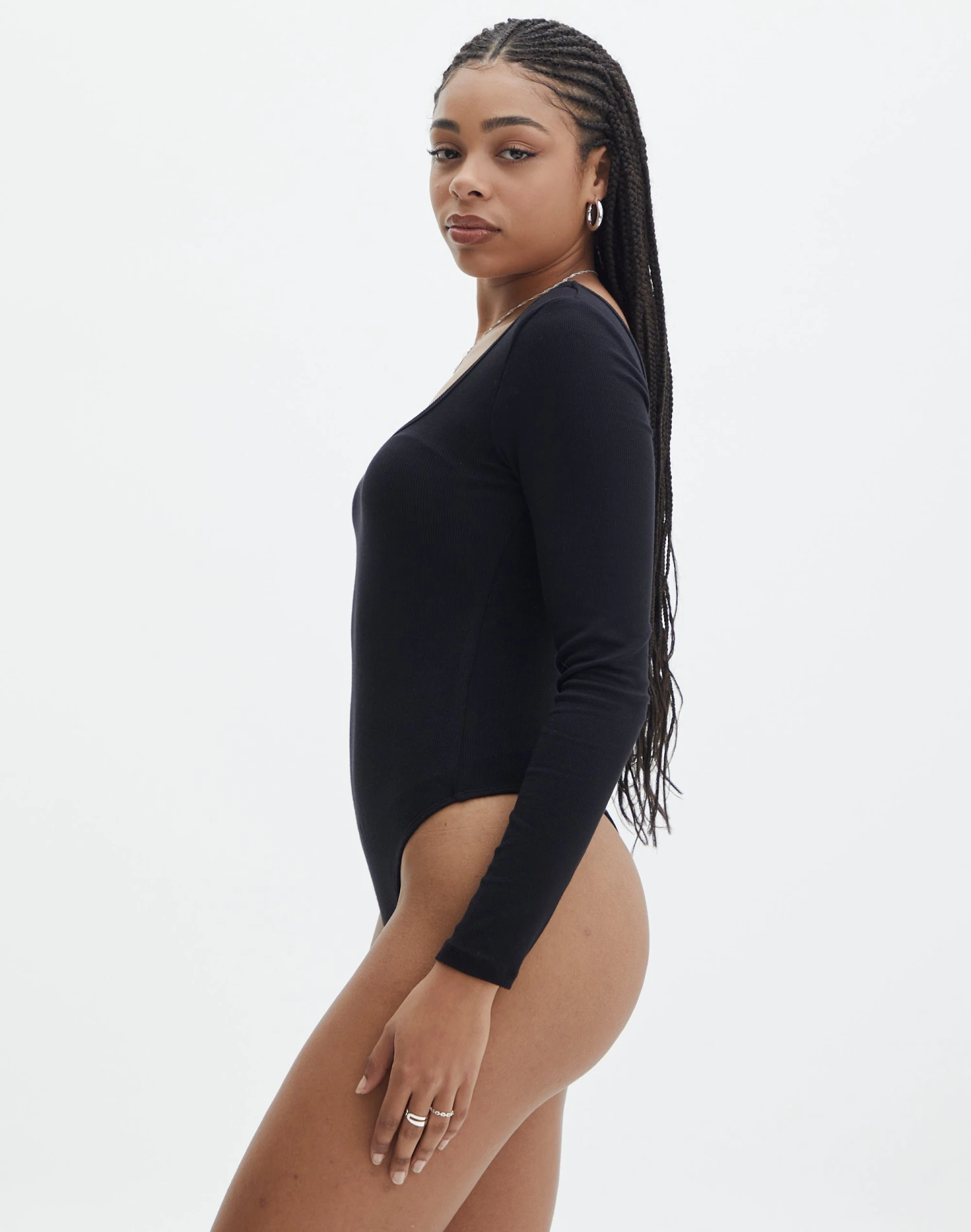 Luxe Lounge Modal Long Sleeve Low Back Bodysuit 5 Luxe Lounge Modal Long Sleeve Low Back Bodysuit - Image 3