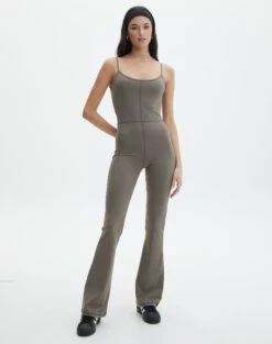 Supersoft Twist Cut Out Long Sleeve Mini Dress -Outlet Glassons Store filly flare jumpsuit susan soil front sw119661ss