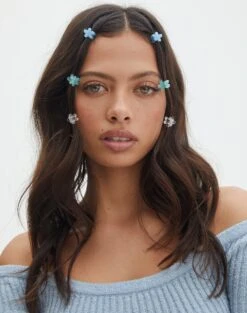 Faux Leather Strappy Heel -Outlet Glassons Store flower garden mini hair clips aquamarine front ha81133clp