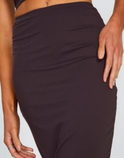 Supersoft Slim-Fit Midi Skirt -Outlet Glassons Store gem midi skirt its soy cute imageback sl114640pch