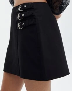 Triple Buckle Mini Skirt 24 Triple Buckle Mini Skirt -Outlet Glassons Store gia buckle mini skirt black detail ss125981pln