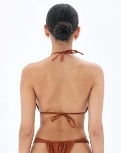 Shimmer Ruched Triangle Bikini Top 18 Shimmer Ruched Triangle Bikini Top -Outlet Glassons Store harley halter tri bikini top third place back ga54007shm