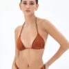 Shimmer Ruched Triangle Bikini Top 2 Shimmer Ruched Triangle Bikini Top -Outlet Glassons Store harley halter tri bikini top third place front ga54007shm