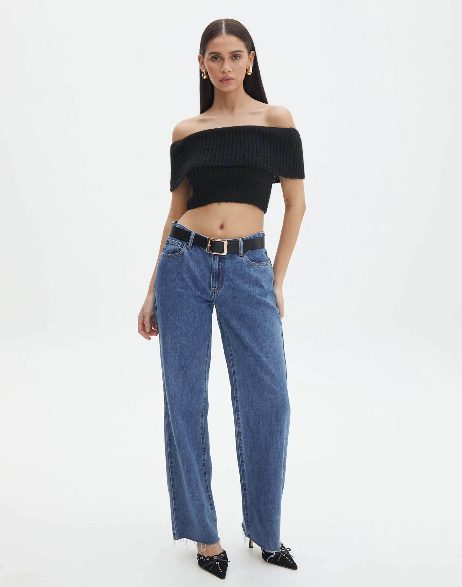 Foldover Off Shoulder Cropped Knit 9 Foldover Off Shoulder Cropped Knit - Image 7