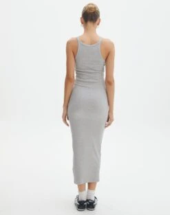 Cotton High Neck Maxi Dress 23 Cotton High Neck Maxi Dress -Outlet Glassons Store harriet high neck grey marle back dl120072cot