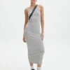 Cotton High Neck Maxi Dress 1 Cotton High Neck Maxi Dress -Outlet Glassons Store harriet high neck grey marle front dl120072cot 1