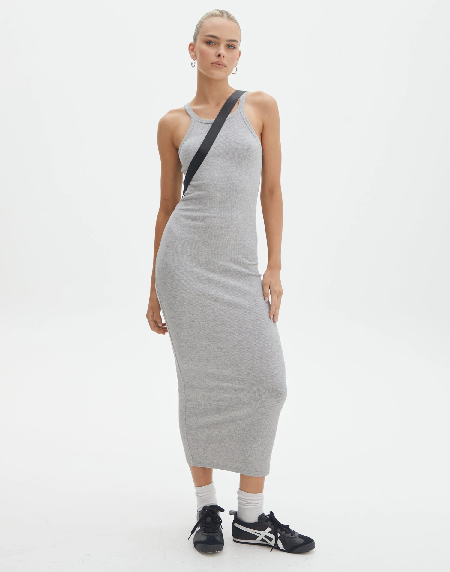 Cotton High Neck Maxi Dress 3 Cotton High Neck Maxi Dress