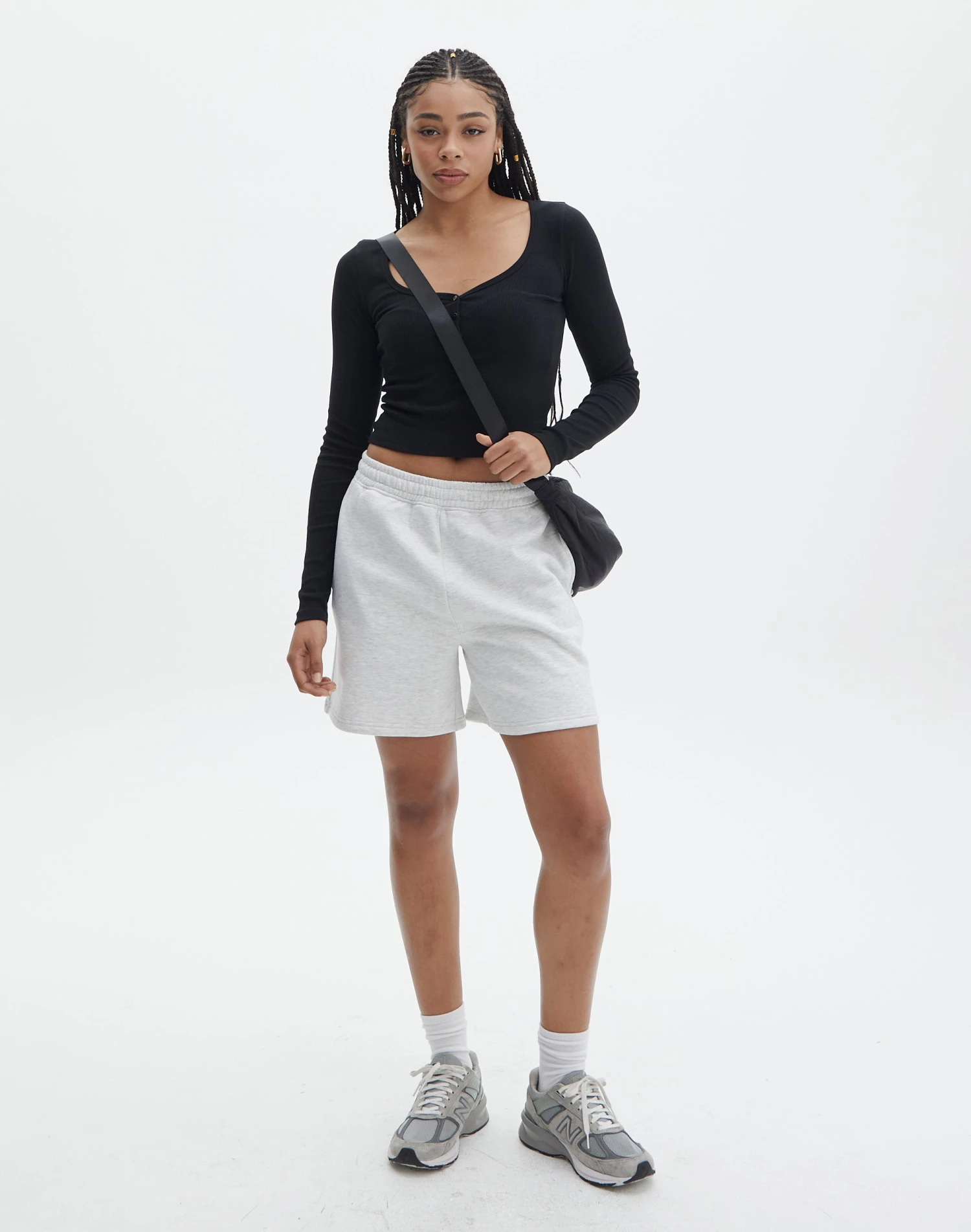 Long Sleeve Button Scoop Neck Top 14 Long Sleeve Button Scoop Neck Top - Image 12