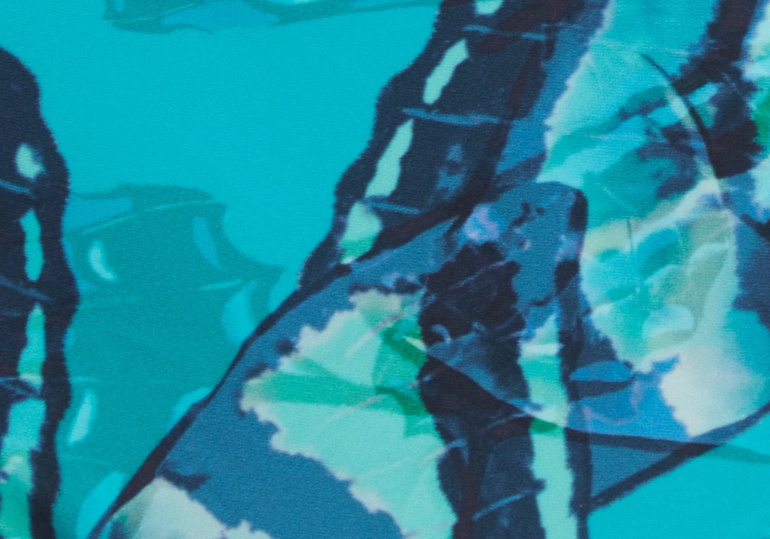 Printed Bandeau Gold Detailed Swim Top 7 Printed Bandeau Gold Detailed Swim Top - Image 5