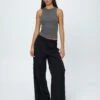Tailored Cargo Pant 2 Tailored Cargo Pant -Outlet Glassons Store hilda tailored cargo black front pw55574pln 2