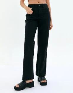 Pocket Satin Long Sleeve Shirt -Outlet Glassons Store huko high rise jean washed black front jd80130rdnm 2