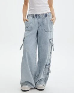 Mid Rise Baggy Cargo Jean -Outlet Glassons Store jasper cargo jean bryce light wash full jd90676dnm