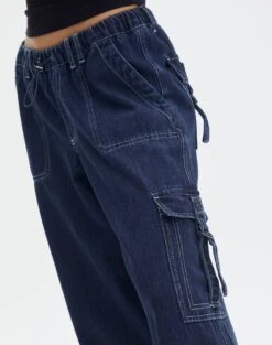 Mid Rise Baggy Cargo Jean -Outlet Glassons Store jasper cargo jean super indigo imageback jd90676dnm