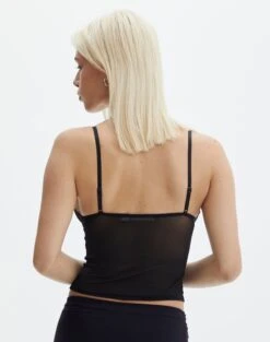 Lace Detail Cropped Cami 24 Lace Detail Cropped Cami -Outlet Glassons Store jeronimo lace tank blackblack back tv111894lac