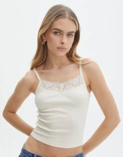 Sheer Ladder Knit Button Up Top -Outlet Glassons Store jodie lace trim tank bad to the bone front tv120973rib