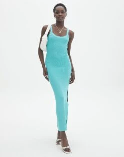 Strapless Denim Midi Dress -Outlet Glassons Store kelly round neck aqua siren front kd119942knt 4