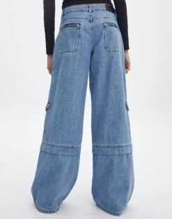 Cargo Low Rise Wide Leg Jean -Outlet Glassons Store khari cargo jean riley vintage wash back jd109691dnm