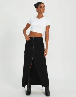 Muslin Tiered Mini Skirt -Outlet Glassons Store kita cargo skirt black front sl100678cot 13