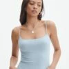 Supersoft Thin Strap Bodysuit 1 Supersoft Thin Strap Bodysuit -Outlet Glassons Store kylie thin strap bodysuit blue bubble front tb89731pch