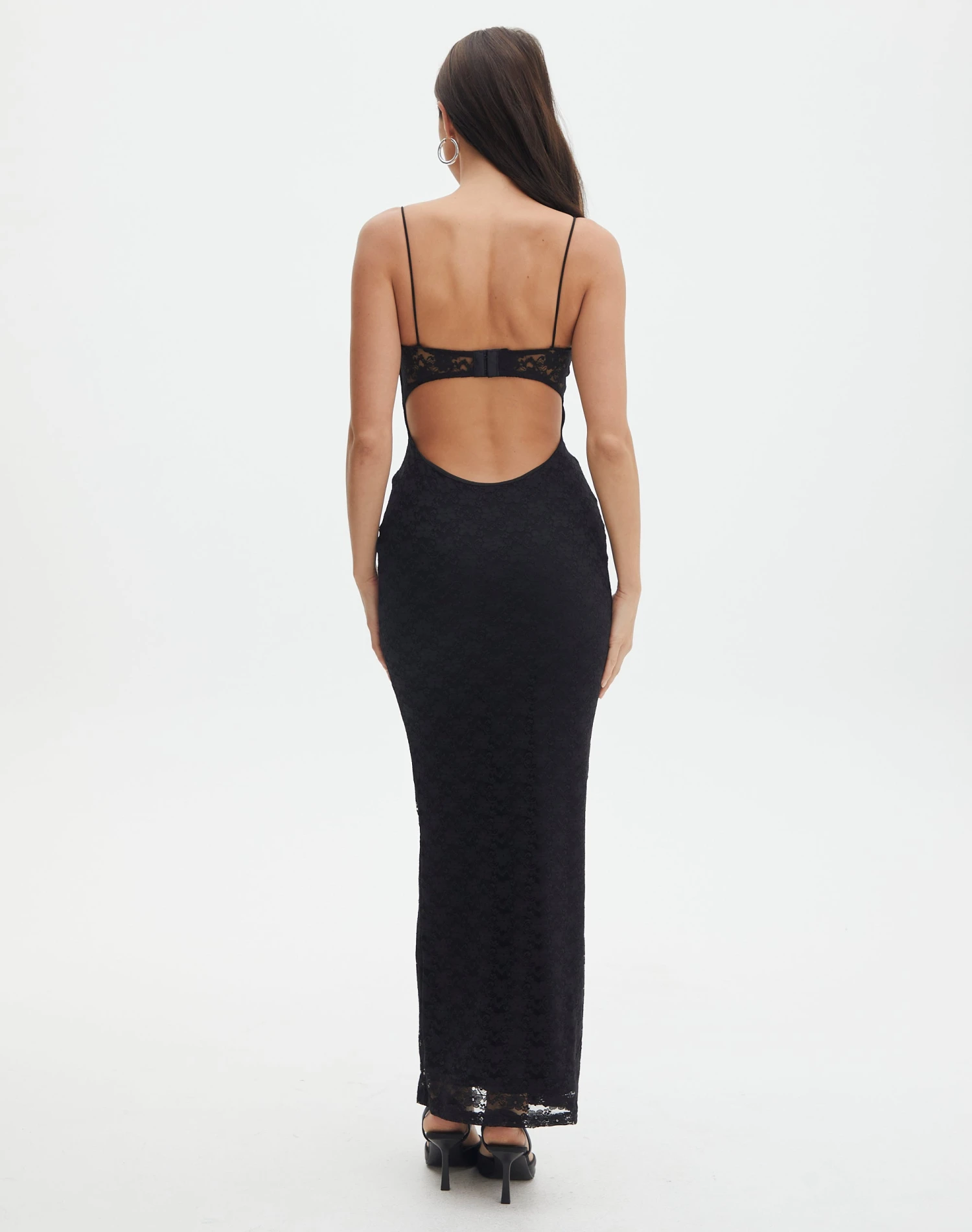 Lace Cupped Fitted Maxi Dress 6 Lace Cupped Fitted Maxi Dress - Image 4