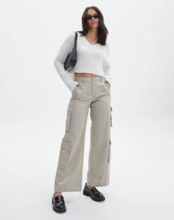 Satin Straight Leg Pant 32 Satin Straight Leg Pant -Outlet Glassons Store lexi mid rise cargo pant on the rocks front pw80341cot 1