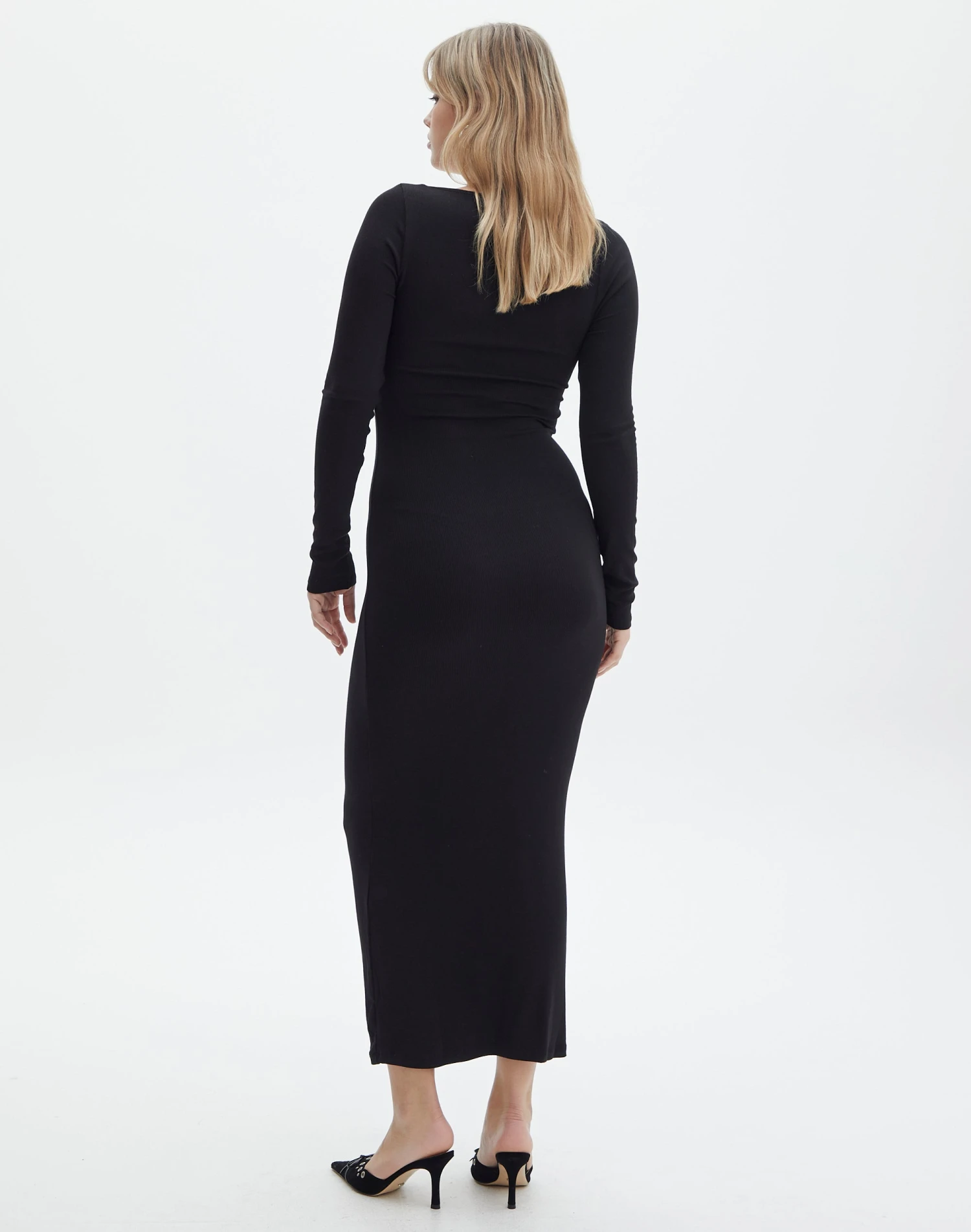 Luxe Lounge Modal Long Sleeve Maxi Dress 5 Luxe Lounge Modal Long Sleeve Maxi Dress - Image 3