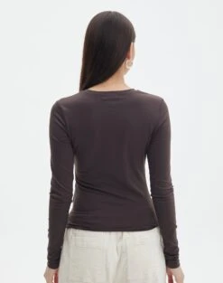 Supersoft Long Sleeve Top -Outlet Glassons Store limmy slinky longsleeve its soy cute back tl55301pch