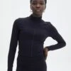 Active Supersoft Long Sleeve Zip Front Crop Top 2 Active Supersoft Long Sleeve Zip Front Crop Top -Outlet Glassons Store loko long sleeve zip front top black front tc105938ss