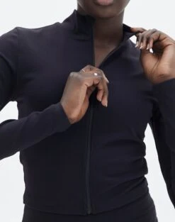 Active Supersoft Long Sleeve Zip Front Crop Top 26 Active Supersoft Long Sleeve Zip Front Crop Top -Outlet Glassons Store loko long sleeve zip front top black imageback tc105938ss