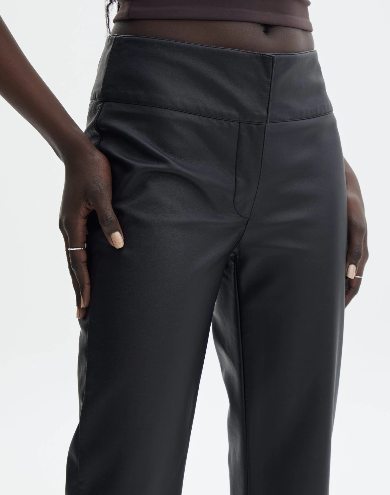 Faux Leather Low Rise Pant 6 Faux Leather Low Rise Pant - Image 4