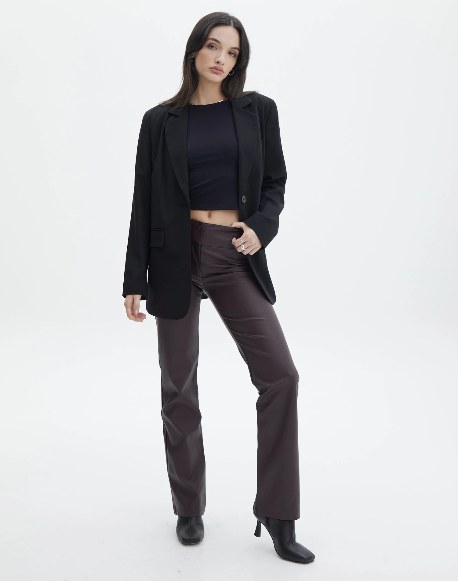 Faux Leather Low Rise Pant 8 Faux Leather Low Rise Pant - Image 6