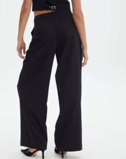 Mid Rise Wide Leg Pant -Outlet Glassons Store loretta wide leg pant black back pw51730pln