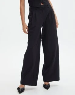 Mid Rise Wide Leg Pant -Outlet Glassons Store loretta wide leg pant black full pw51730pln