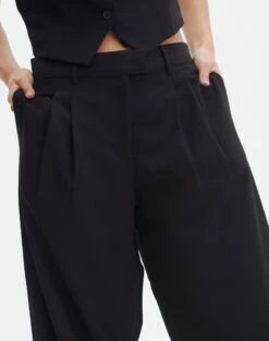 Mid Rise Wide Leg Pant -Outlet Glassons Store loretta wide leg pant black imageback pw51730pln