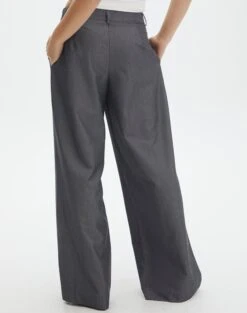 Mid Rise Wide Leg Pant -Outlet Glassons Store loretta wide leg pant charcoal marle back pw51730pln