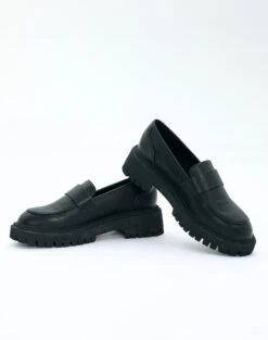 Ribbed Turtleneck Top -Outlet Glassons Store loulou loafer shoe black front sh88811pu