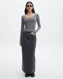 V Neck Long Sleeve Top -Outlet Glassons Store lulu longsleeve keep your coal full tl93240orib