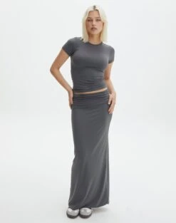 Supersoft Slim-Fit Maxi Skirt 37 Supersoft Slim-Fit Maxi Skirt -Outlet Glassons Store meg supersoft maxi skirt shadow dancer front sl51179pln