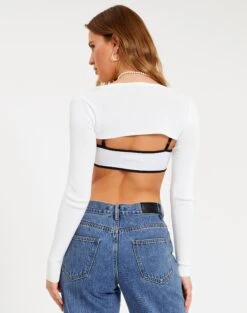 Knit Long Sleeve Shrug 19 Knit Long Sleeve Shrug -Outlet Glassons Store miley shrug milk back kc51262knt