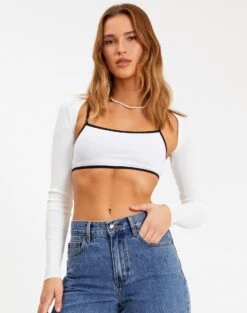 Knit Long Sleeve Shrug