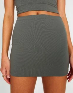 Supersoft Mini Skirt -Outlet Glassons Store minka supersoft mini skirt cypress full ss54706pln