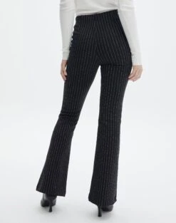 High Rise Pinstripe Flare Ponte Pant -Outlet Glassons Store minogue super flare ponte pants black pinstripe back pw52146stp