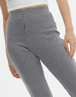 High Rise Super Flare Ponte Pant -Outlet Glassons Store minogue super flare ponte pants mini gingham imageback pw52146mghm