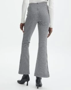 Gingham High Rise Flare Ponte Pant 18 Gingham High Rise Flare Ponte Pant -Outlet Glassons Store minogue super flare ponte pants seersucker gingham back pw52146ghm